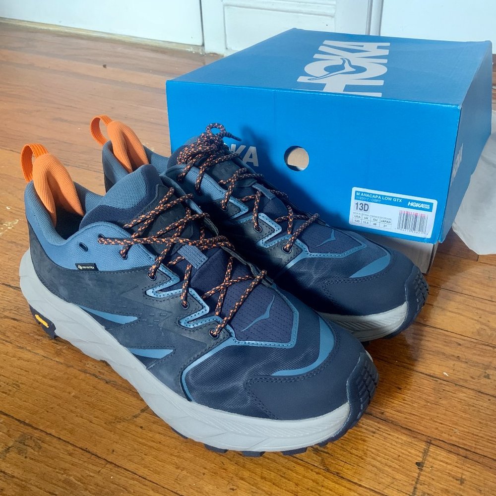 BRAND NEW - HOKA ONE ONE Anacapa Low GTX Hiking Shoes Men's Size 13